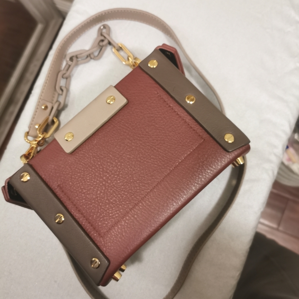 Yuzefi Asher Small Color-Block Textured-Leather - image 5